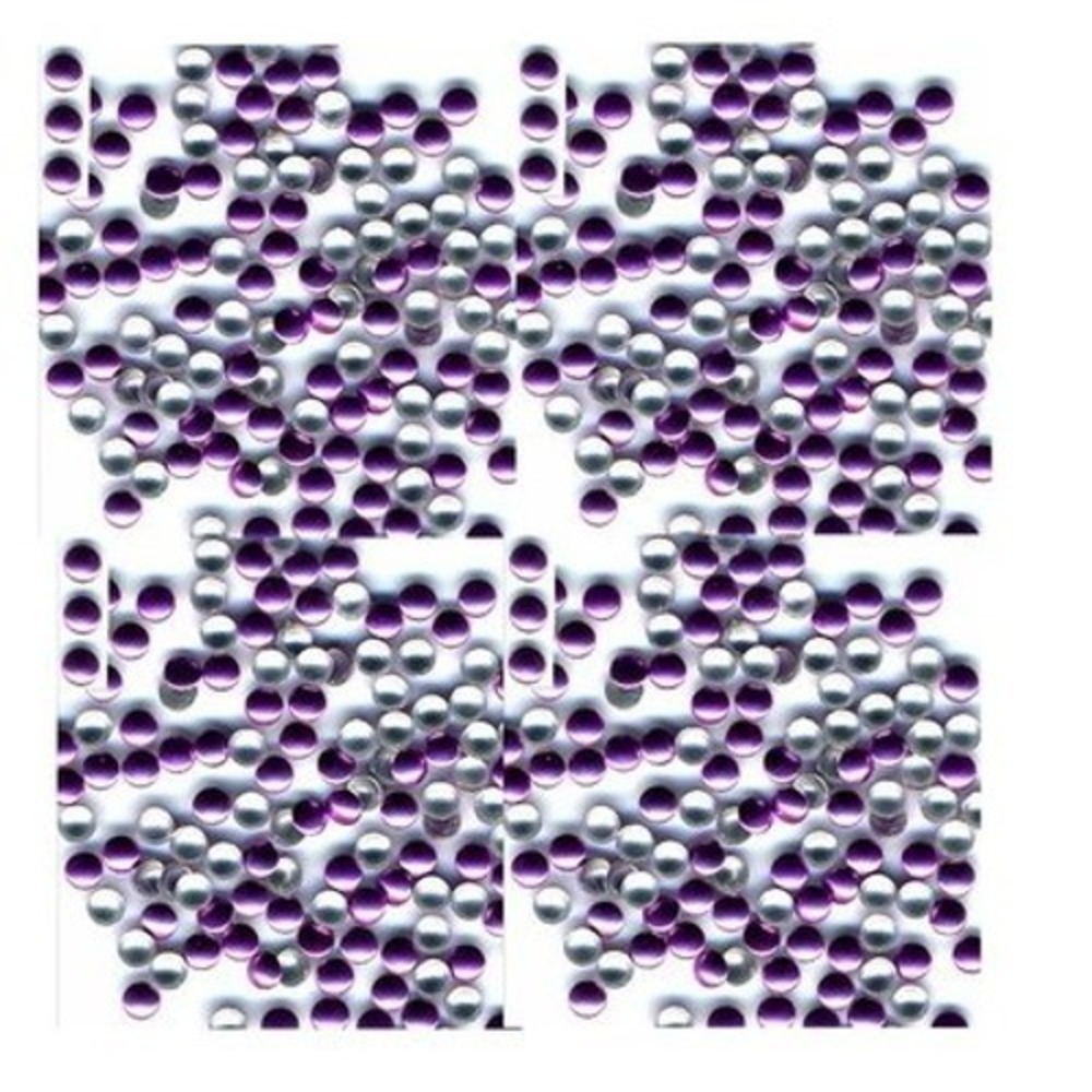 ROUND Smooth Nailheads 2mm Hot Fix‎ VIOLET 144 PC